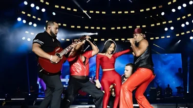 Yailin y Romeo Santos comparten escenario en República Dominicana (+Video)