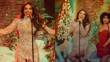 Thalía modo navideña en Nueva York: "Los regalos al Niño Dios" Thalía modo navideña en Nueva York: "Los regalos al Niño Dios"