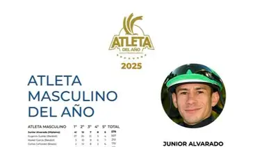 ¡Inédito! Junior Alvarado fue galardonado como el “Atleta Masculino del Año 2025” ¡Inédito! Junior Alvarado fue galardonado como el “Atleta Masculino del Año 2025”